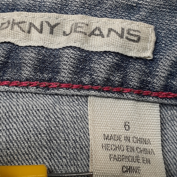 DKNY Jeans Women's Sz 6 Zippered Pockets Straight Leg - Picture 11 of 16